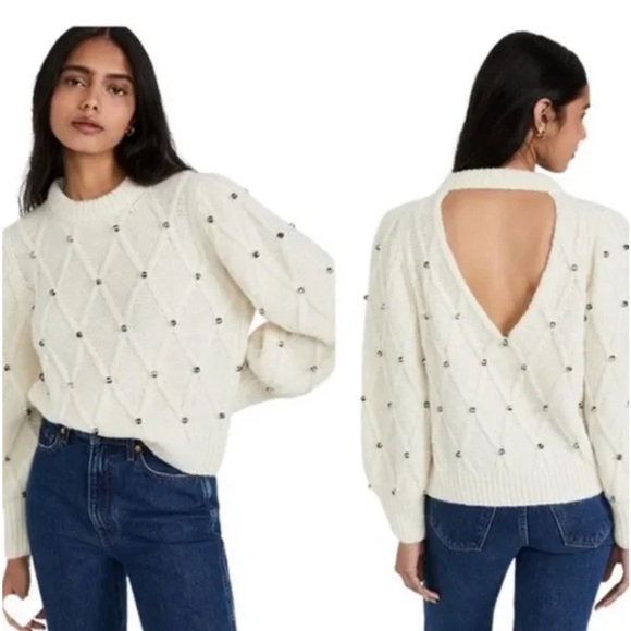 Eleven Six Alpaca Ivory Zaria Sweater - Picture 1 of 9